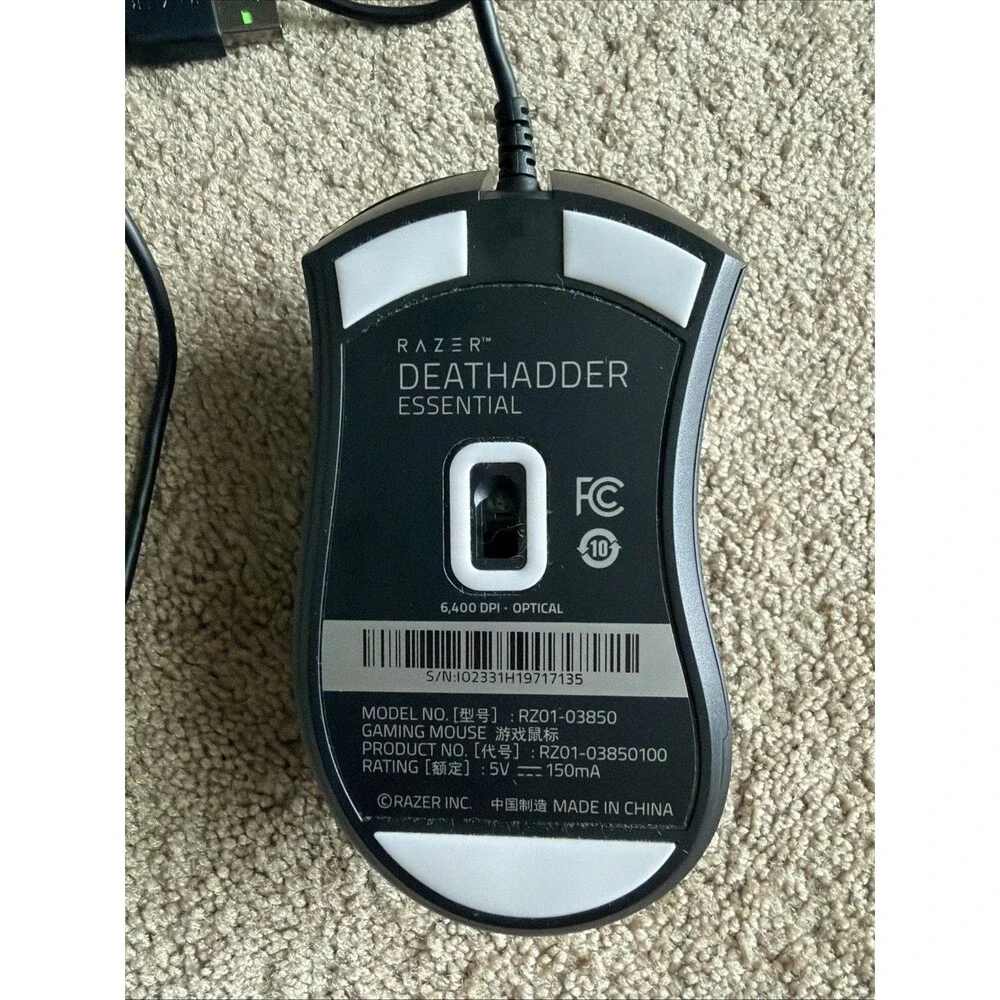 Razer DeathAdder Essential Wired USB Gaming Mouse 6400 DPI 5-Button Black